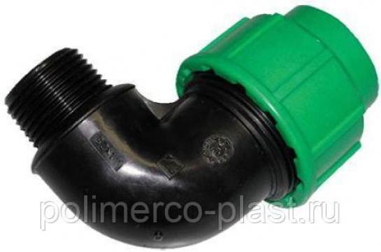 Отвод с НР 50 х 1 1/2"